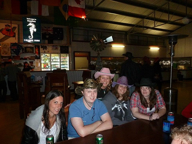 Hanging out before dinner