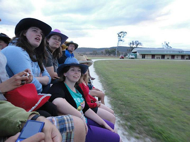 On the tractor thing