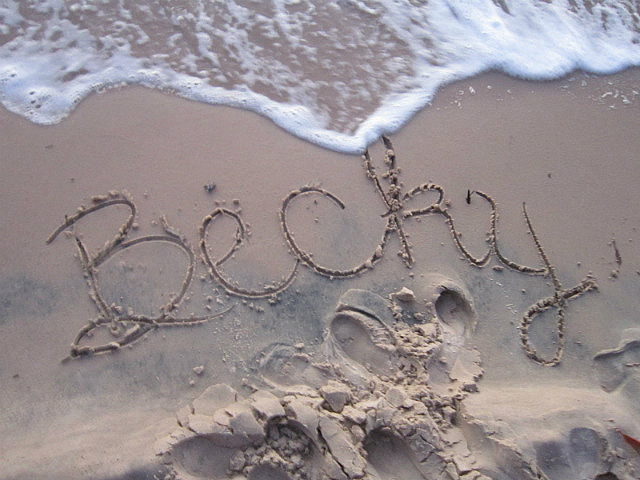 My name in the sand
