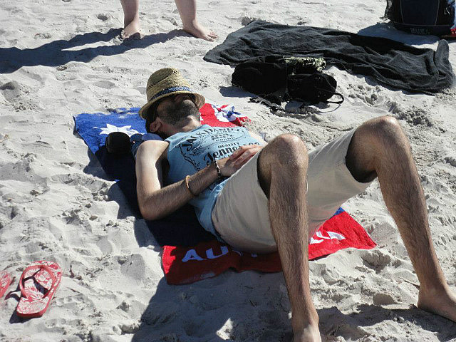 Lee at Lake McKenzie