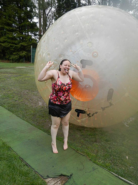 Jumping in front of my Zorb